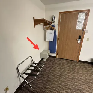 Each room contains a wall safe. Not very common for a hotel without a casino