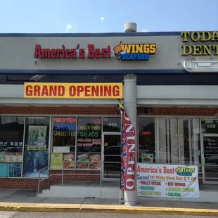 the front of the store