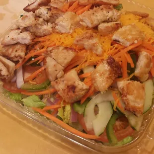 Grilled Chicken Salad $7.95 I come here just for this salad. Cheesesteaks are good too (spicy ones)