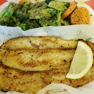 12-10-2018 Lemon Pepper Grilled Catfish &amp; Veggies !!