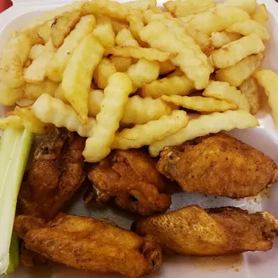 2'1'19 5 Piece Old Bay Wings &amp; Fries