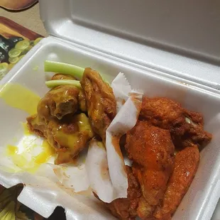 10 pc Buffalo and honey mustard wings