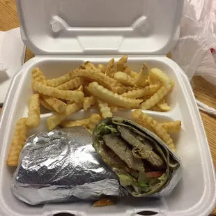 Grilled Chicken Wrap Combo