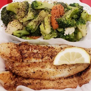 1'13'2020 Grilled Garlic Pepper Catfish &amp; Veggies