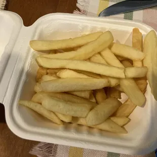 Under cooked Large Fries