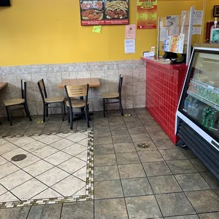 the inside of a restaurant