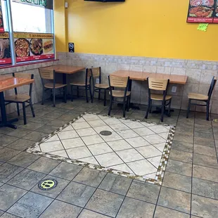 Customers dining area