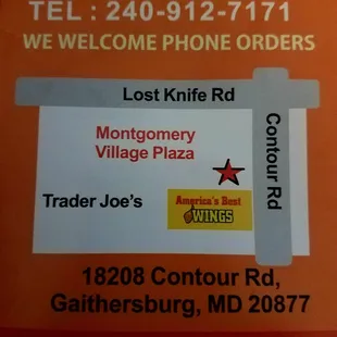 a sign for the restaurant