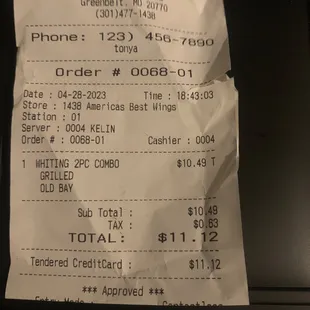 Receipt