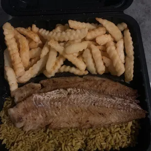Two pcs grilled whiting fish dinner.  DO BETTER!