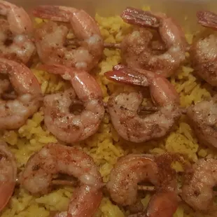 Grill Shrimp and rice