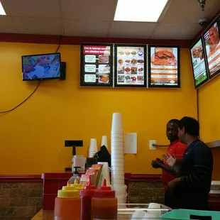 Nice menu, first time ordered Thai chili wings with two sides....we'll see!!