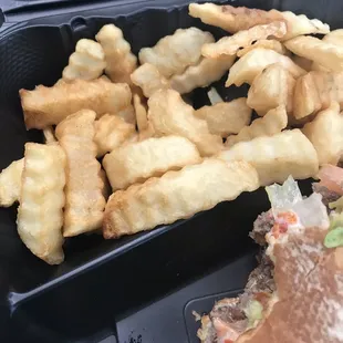 Fries are good. Burgers just OK.