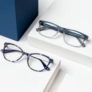 a pair of eyeglasses