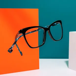 a pair of eyeglasses