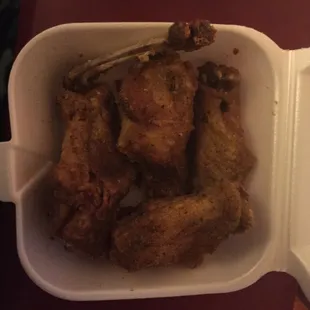 Moon dust wings...pretty tasty! Crispy, meaty yumminess