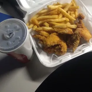 chicken wings and fried chicken, food
