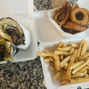 Philly Steak sub or wrap Fries Onion Rings
