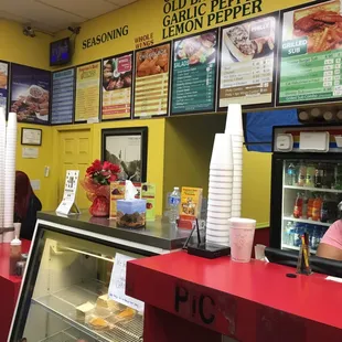 The inside of the store