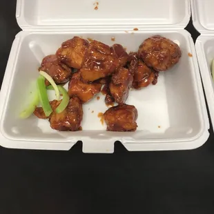 Some good boneless honey BBQ from Americas Best wing