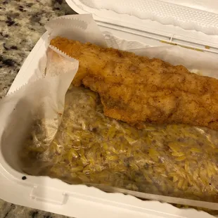 Whiting with rice. Why rice?