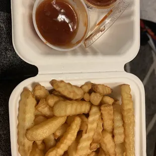 Fries and mambo sauce