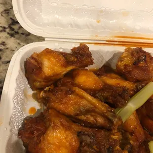 Thai chili wings. Not bad.