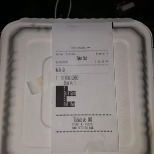 To go box