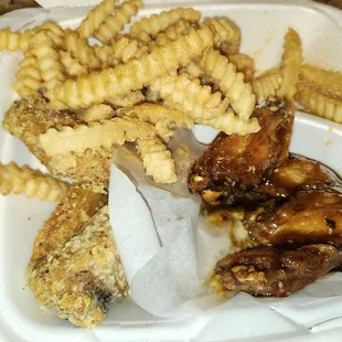 10 Piece Buffalo Wings Combo (parm and teriyaki)