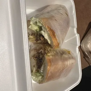 Chicken cheese steak sub