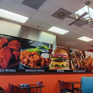 the interior of a restaurant