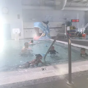 Swim lesson for three year old