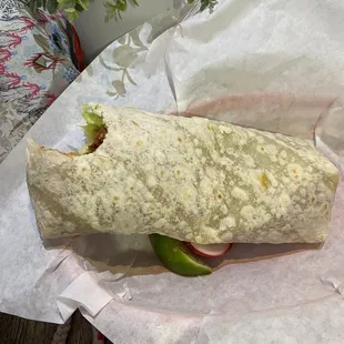 Americano Al Pastor Burrito