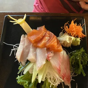 Sashimi plate with HUGE portions!