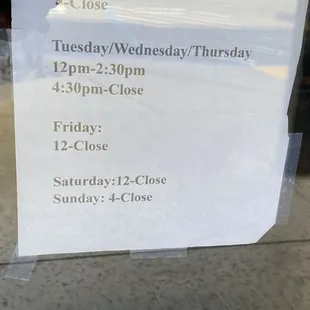 New  "Temporary" Hours Enacted 2/12