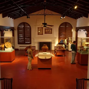 An interior view of the Amerind Museum's main gallery.