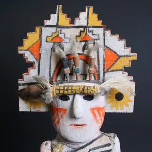 An early 20th century Hopi carving of a Butterfly Maiden or perhaps a Palhikwmana katsina doll. Photo by Joe Kozlowski.