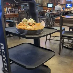 a pizza on a table