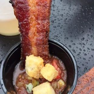 Candied bacon gazpacho probably my favorite!
