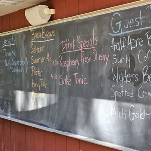 Outdoor menu board
