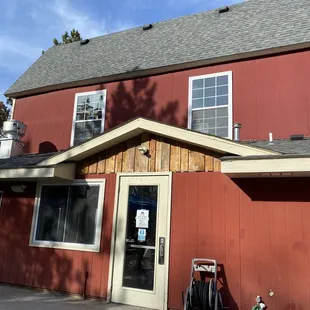 the outside of the building