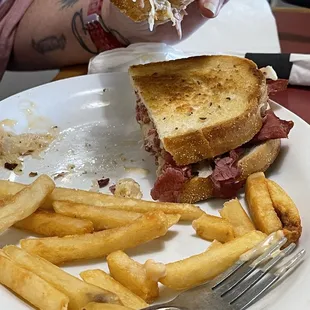 Ruben and fries