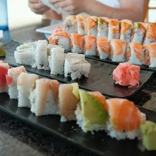 sushi and sashimi, sushi, sashimi, food