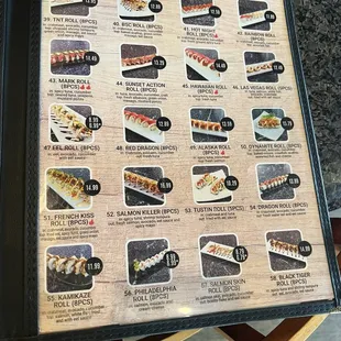 menu 2024