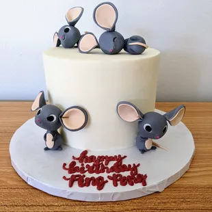 Ping Pong's mouse-themed birthday cake
