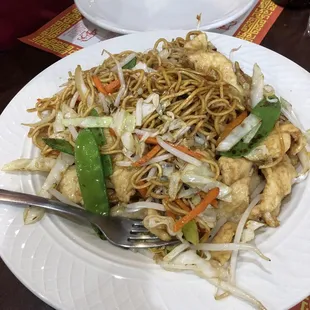 Chicken lo mein