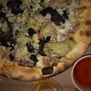 Alghero Pizza (with hot chile oil)