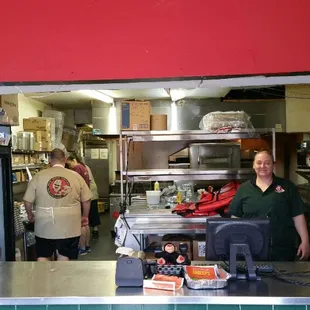 Front counter, ready for pick ups
