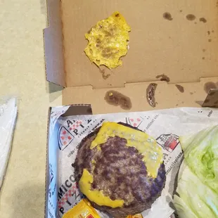 Cheese on box top