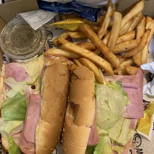 Oven-Baked Ham and Cheese Sub